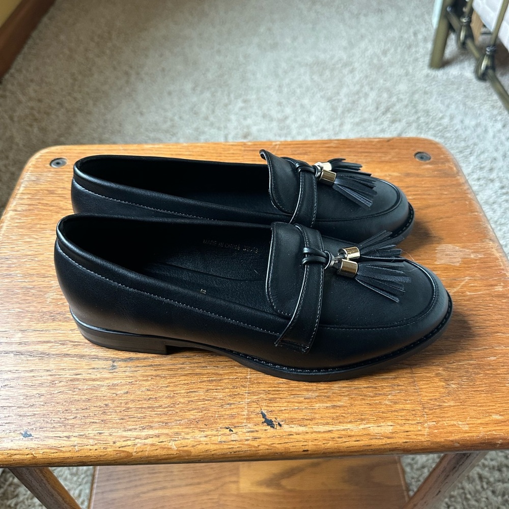 Black Tassel Loafers